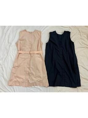 Gap Maternity XL sleeveless tshirt dress bundle- dusty pink and navy